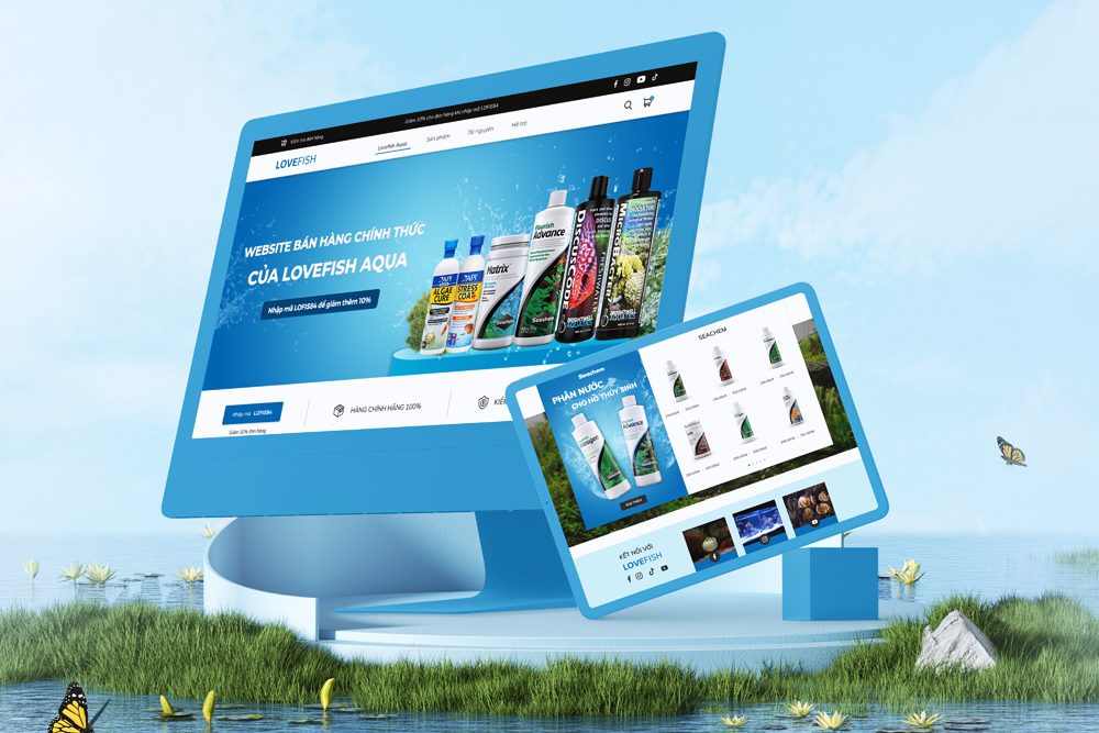 Place Orders for Aquarium Care Products Directly on the LoveFish Website