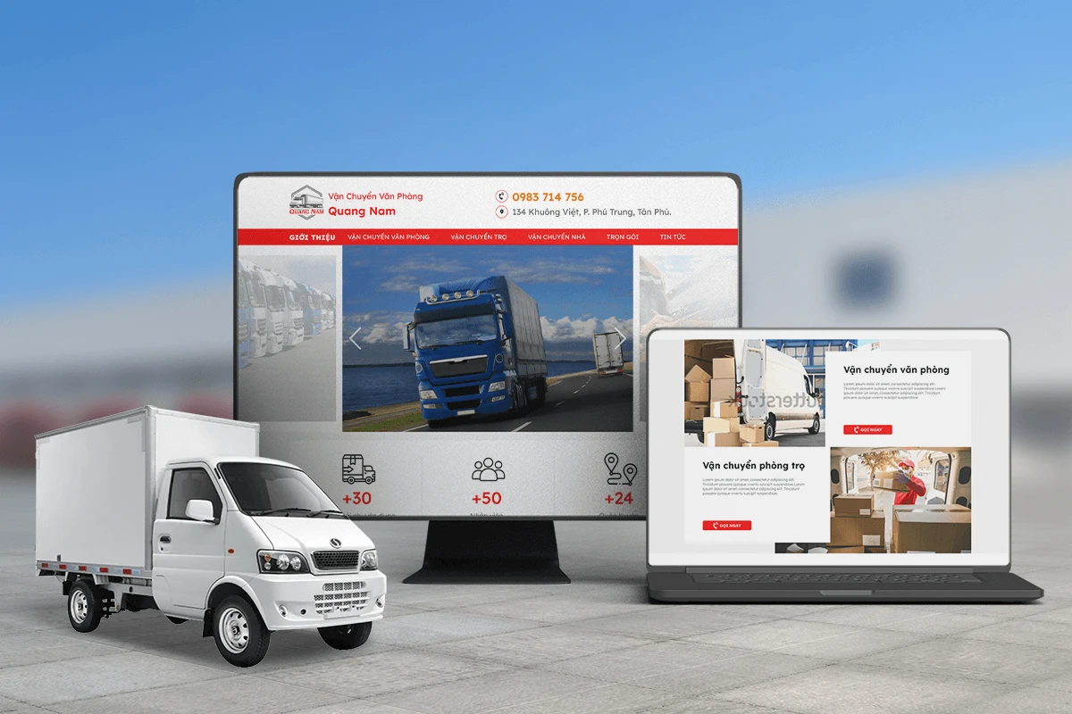 QUANG NAM WEBSITE PROVIDING COMPLETE OFFICE TRANSPORT SERVICES