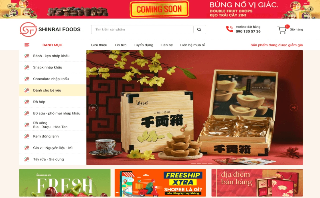 cửa hàng Shinrai Foods