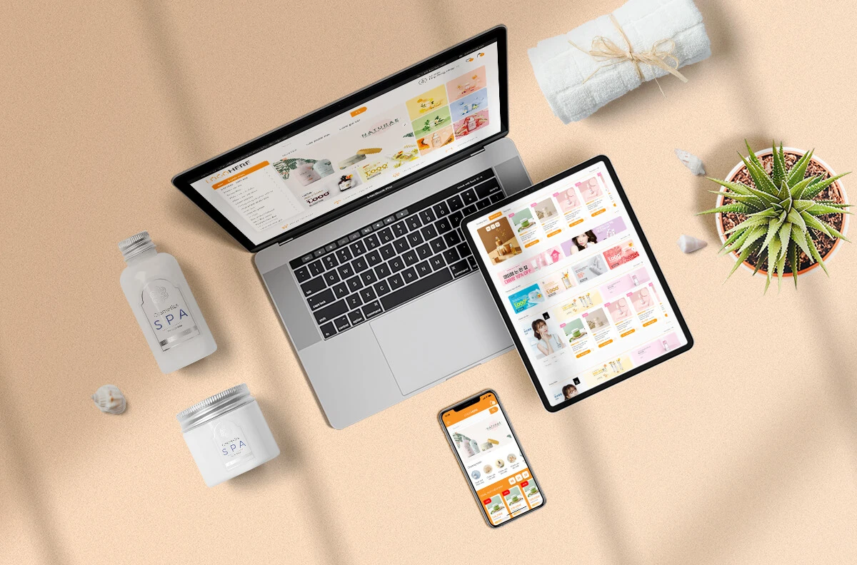 MEON COSMETIC WEBSITE FOCUSING ON BEAUTIFUL INTERFACE DESIGN