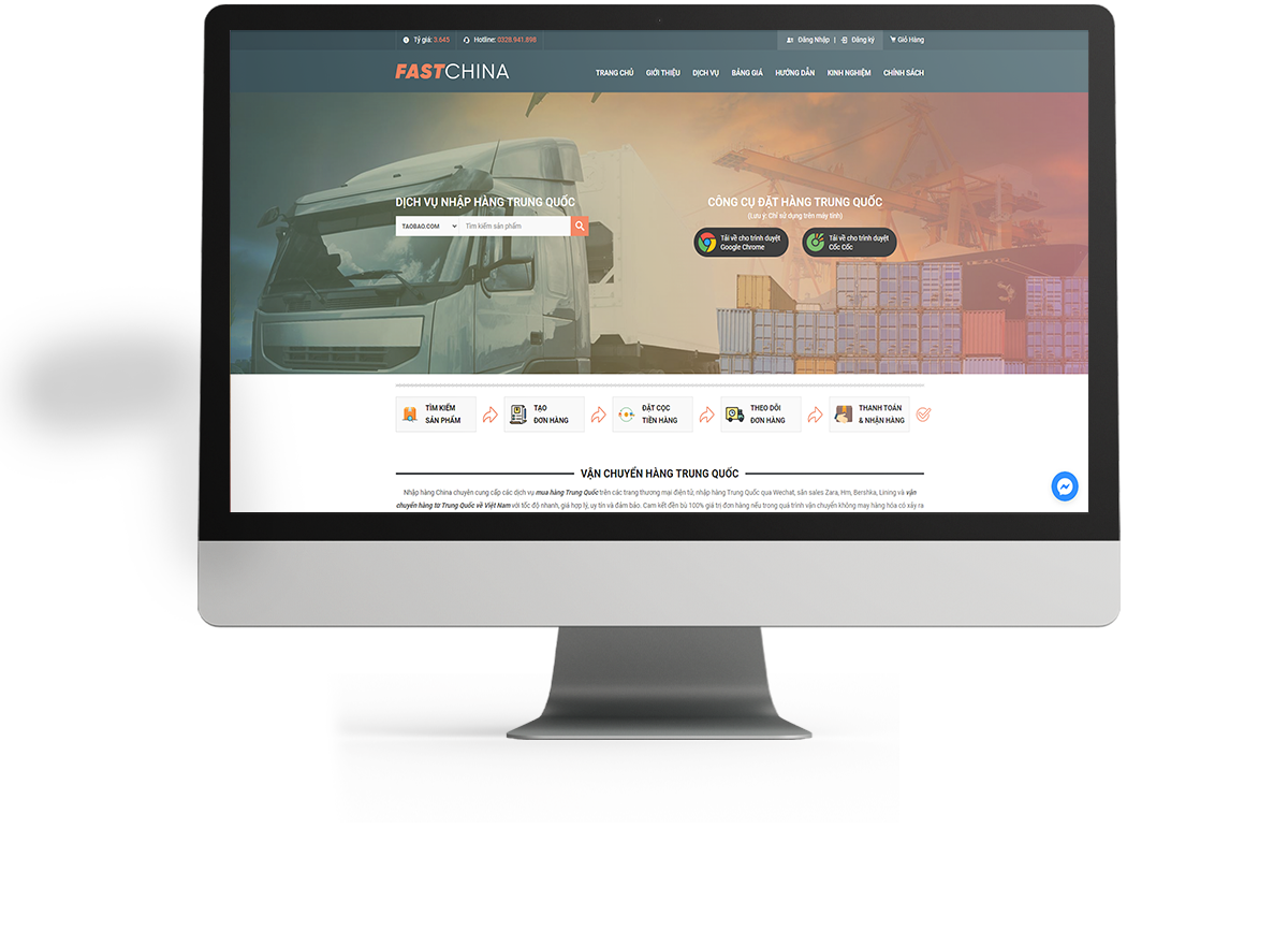 Thiết Kế Website Nhập Hàng Trung Quốc Chuẩn Ux/Ui – Chuẩn Seo