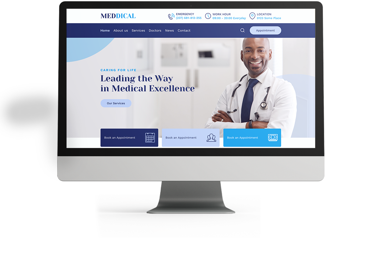 Thiết Kế Website Phòng Khám Bệnh Viện Cao Cấp – Chuyên Nghiệp